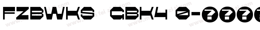 FZBWKS  GBK4 0字体转换